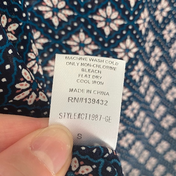 Papermoon blue blouse Small - Picture 6 of 6